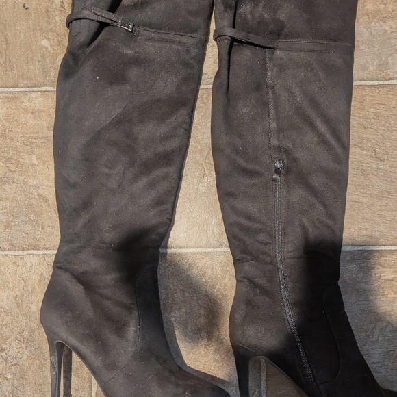Chinese Laundry Shoes - Chinese Laundry Black Over the Knee Boots